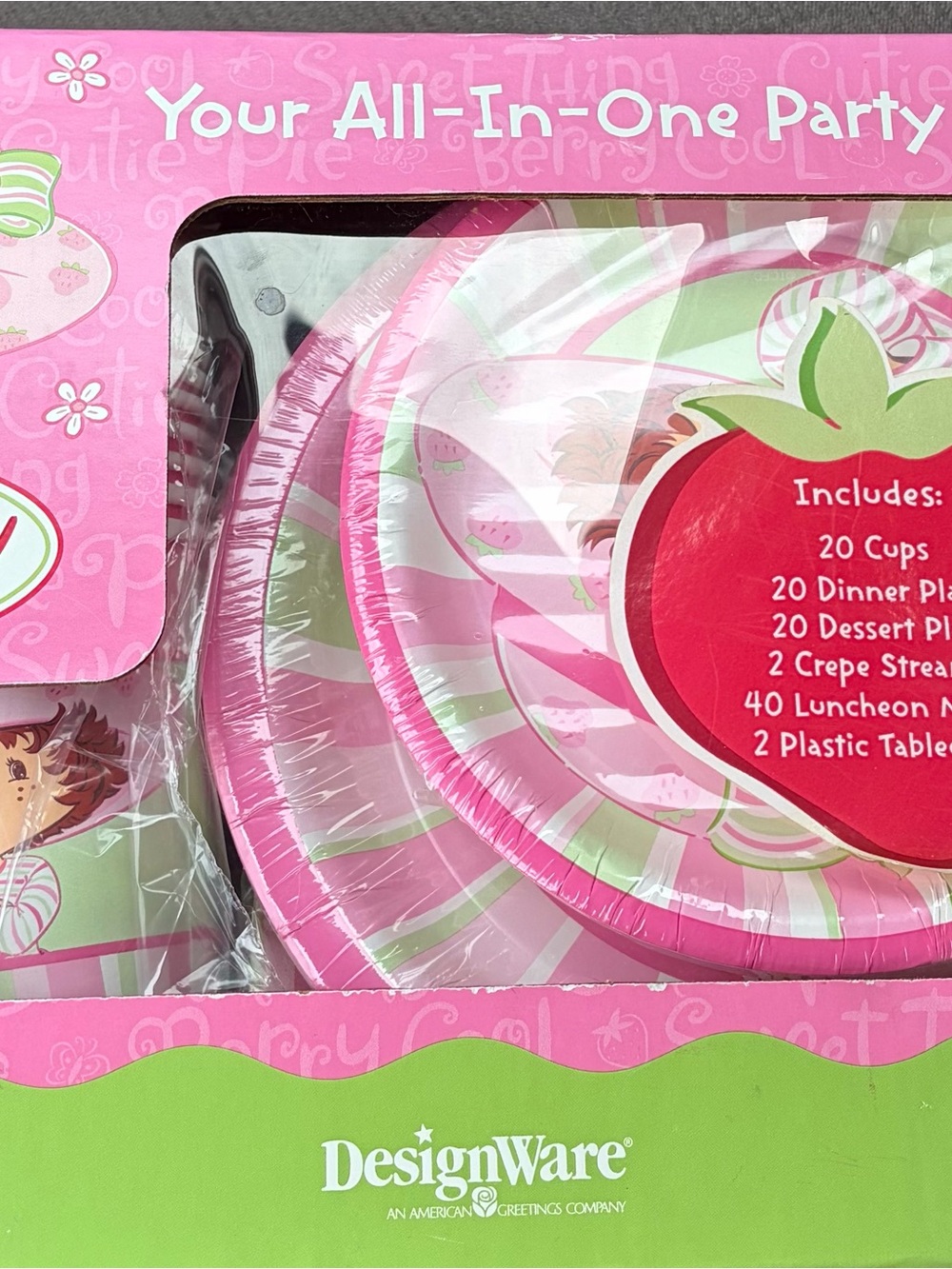Y2K 2003 Vintage Strawberry shortcake birthday party decorations
